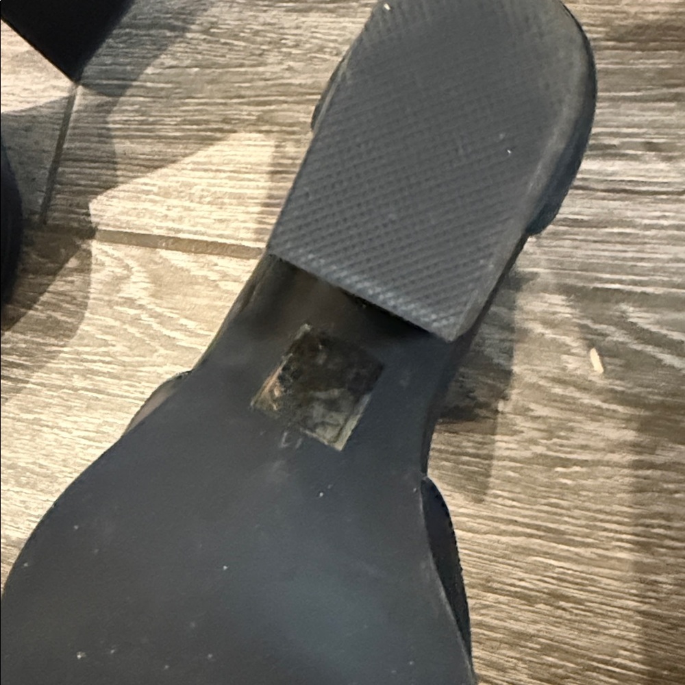 Jeffrey Campbell Black Buckle Heels - Picture 2 of 2